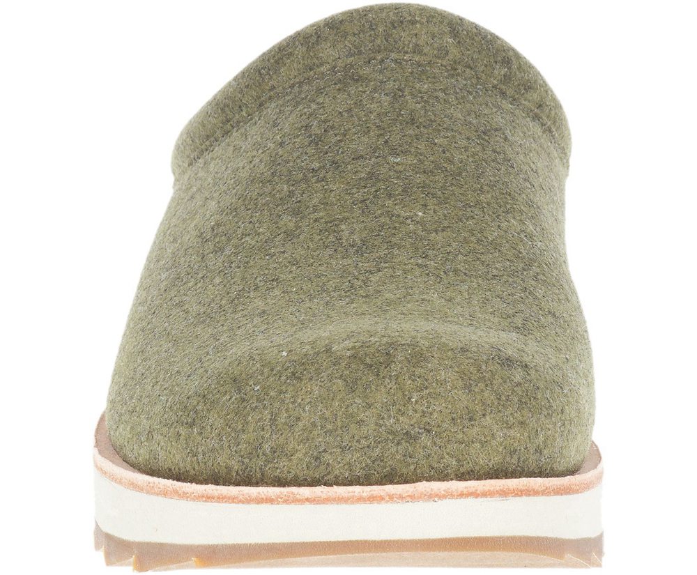 Slip On Homem - Merrell Juno Clog Wool - Verde Oliva - UFK854210
